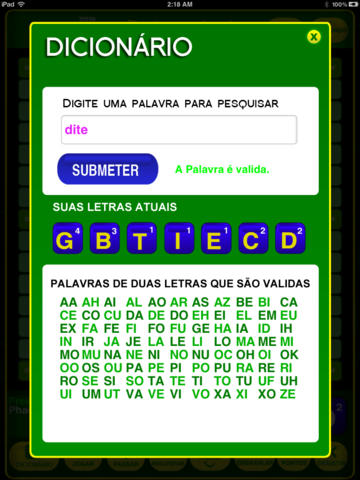 Palavras Cruzadas™ HD screenshot 2
