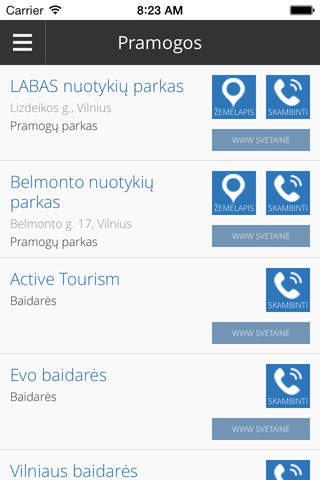 Tauragė Info screenshot 2