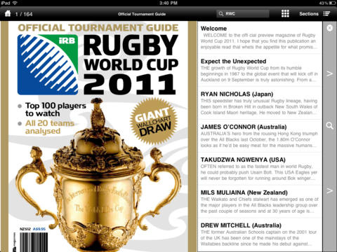 RUGBY WORLD CUP 2011 PRE TOURNAMENT GUIDE screenshot 3