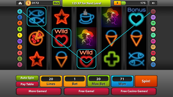 Neon Slots : Casino 777 Jackpot Poker Game Free