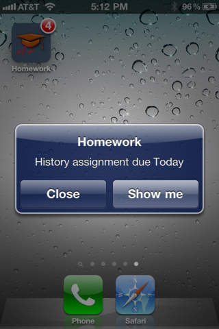 Homework Tracker w/ Reminders screenshot 4