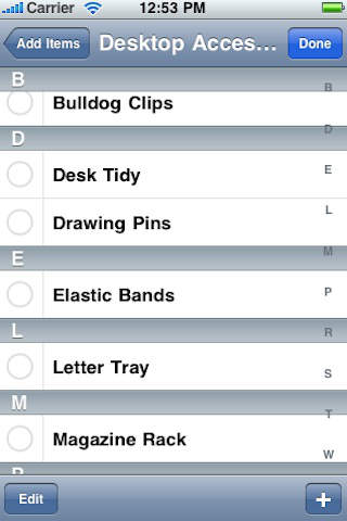 Stationery List screenshot 4