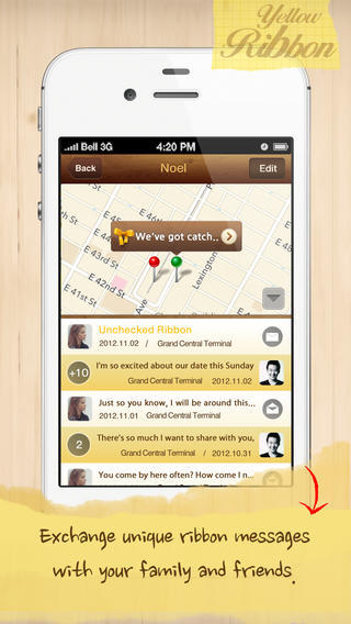 【免費社交App】YellowRibbon - The sweetest letters ever.-APP點子