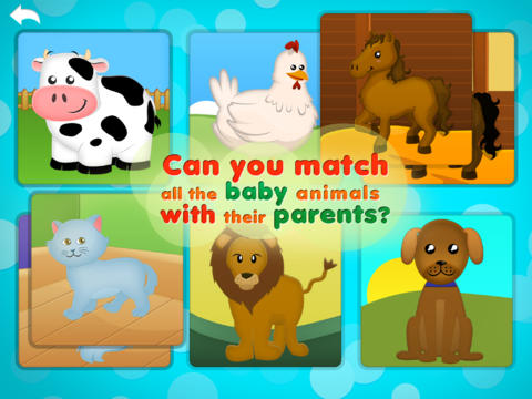 【免費遊戲App】Animals Babies and Homes Free - First Words Preschool and Kindergarten Educational Learning Matching Puzzle Adventure Game for Toddler Kids Explorers-APP點子
