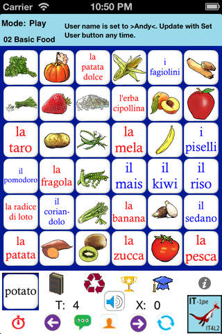 Italian Words 4 Beginners 1 - Pocket Edition (it4L2-1pe) screenshot 2
