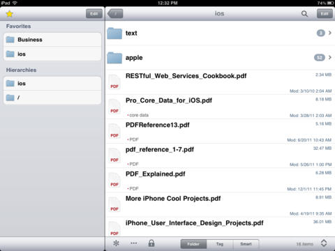 Captura de tela do iPad 1