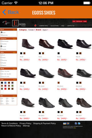 Egoss Shoes India screenshot 2