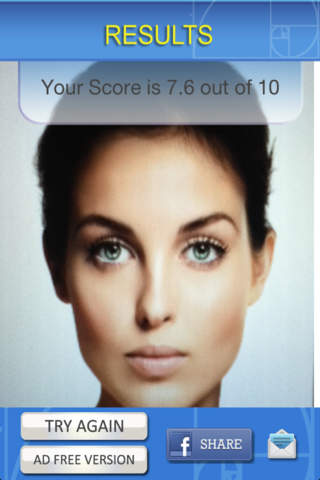 【免費娛樂App】Golden Beauty Meter - using the Golden Ratio to score your face as pretty or ugly-APP點子