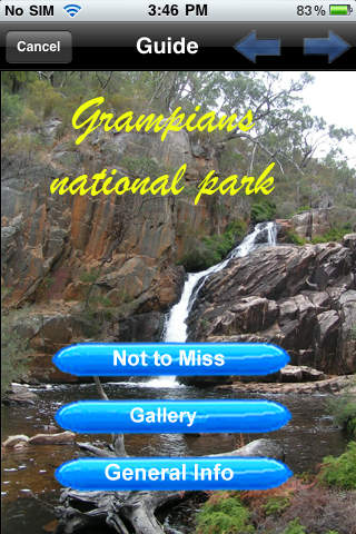 Grampians NP GPS and outdoor charts with guide screenshot 3