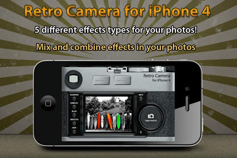 Camera Retro for iPhone 4 screenshot 3