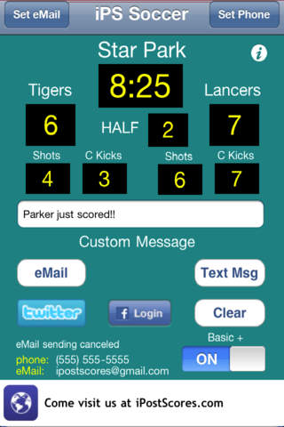 【免費社交App】iPS Soccer Scoreboard-APP點子