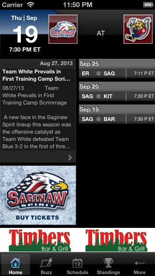 Saginaw Spirit Official App