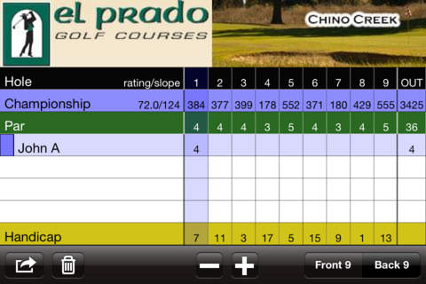 El Prado Golf Courses, CA screenshot 2