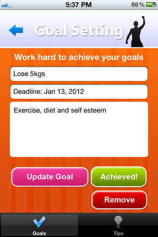 Goal Setting App screenshot 3