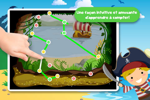 Free Kids Puzzle Teach me Tracing & Counting with Pirates screenshot 4
