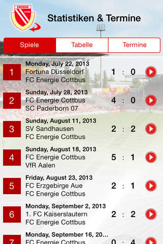 FC Energie screenshot 3
