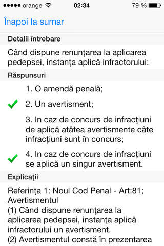 Teste grilă - Noul cod penal screenshot 4