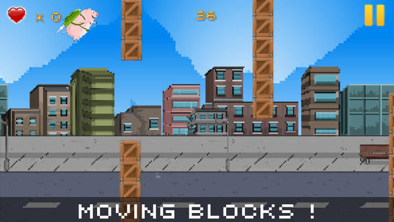 Flappy Jetpack Piggie - Cute City Pig Flying Mission