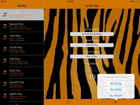 Tuneful Tiger HD screenshot 3
