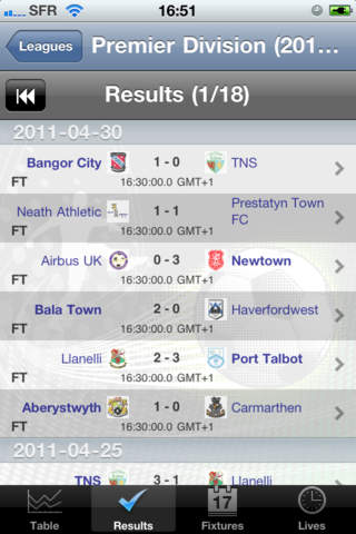 Football - Premier Division - [Pays de Galles] screenshot 3
