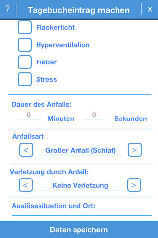 Epilepsie Manager screenshot 3