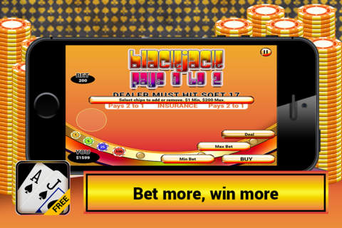 Ace Vegas Blackjack Casino Card Game screenshot 2