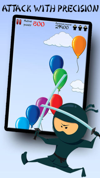 【免費遊戲App】Balloon Ninja - Relax with the Best Fun and Cool Free Action Game App for Kids and Family-APP點子