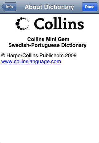 Collins Portuguese<>Swedish screenshot 2