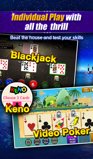 【免費遊戲App】SEASTAR CASINO - Free Video Poker, Blackjack, Seven Poker, Keno, Badugi, Lottery, Baduki, Split and Doubledown 21 Cards plus Bonus Chips-APP點子