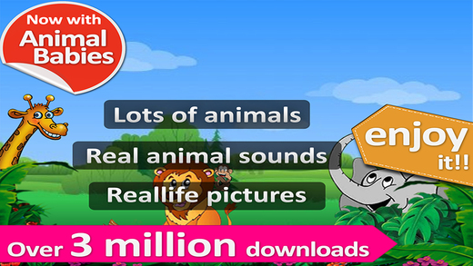 Animal sounds and pictures hear jungle sound in Kids zoo with real images and sound