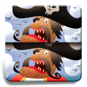 My first find the differences game: Pirates