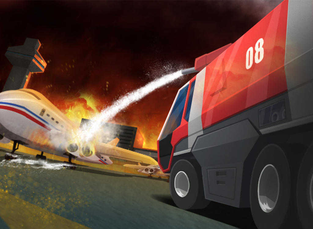 fire truck simulator airport games