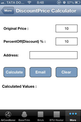 Discount Price Calculator screenshot 2