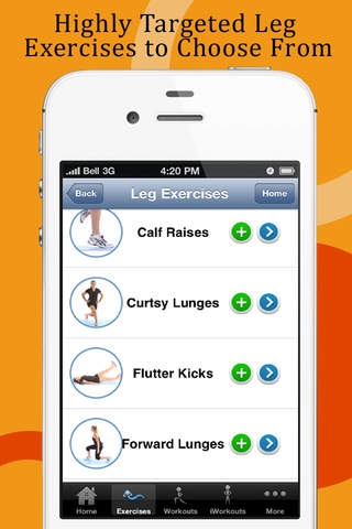 Easy Leg Workouts Pro : Get fit, in shape & slim down with these leg exercises you can do at home. screenshot 4