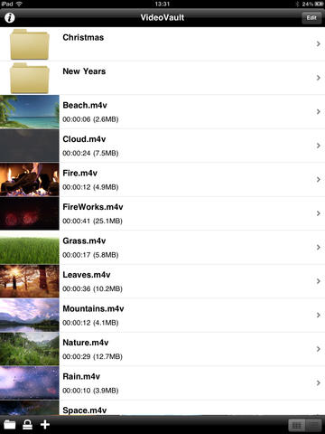 Video Vault for iPad screenshot 2