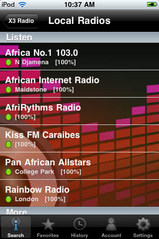 X3 Chad Radios - Les radios du Tchad screenshot 2