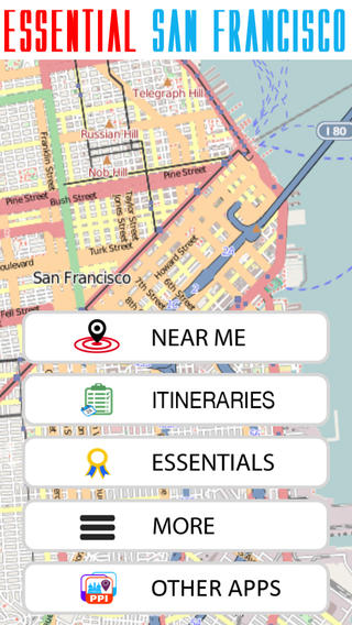 Essential San Francisco Offline Travel Map