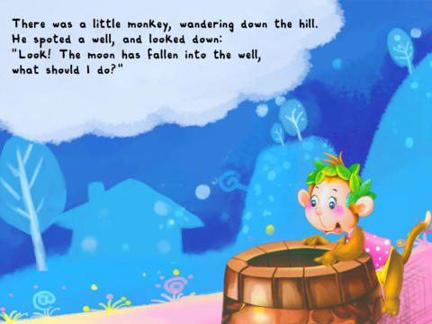 Fables for kids: Little Monkeys and the Moon screenshot 3