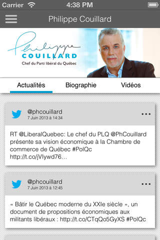 Parti libéral du Québec screenshot 3