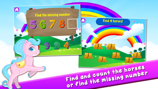 【免費教育App】My Cute Pony Learns Preschool Math Games for Kids-APP點子