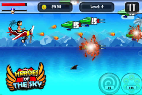 Heroes Of The Sky ( Fun Shooting Games ) screenshot 4