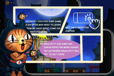 Ninja Kitty Jumper Free screenshot 3