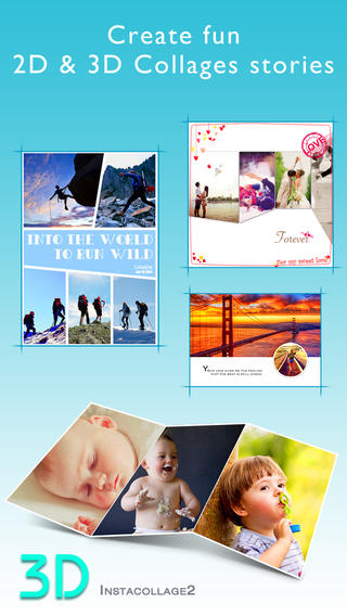 InstaCollage 2 - 3D 2D Photo Collage Maker Picture Frame Editor