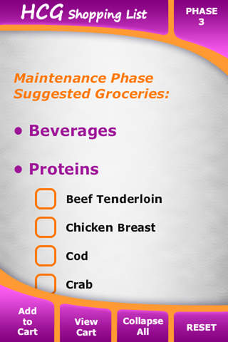 HCG Diet Shopping List screenshot 3