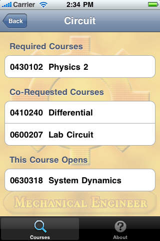 ME Courses screenshot 2