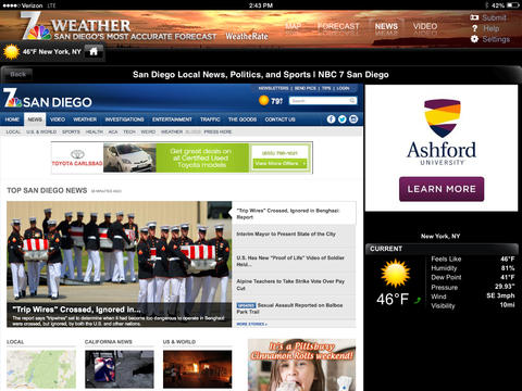 【免費天氣App】NBC 7 San Diego Weather for iPad-APP點子
