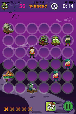 Whack A Zombie! - The Zombies Attacks In The World War 3 Fun Free Whacking Games of Zombies screenshot 4