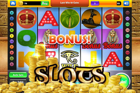 Ancient Pharaoh’s Slots - Egyptian Slot Machines, Free Casino Games and Lucky Wins! screenshot 3
