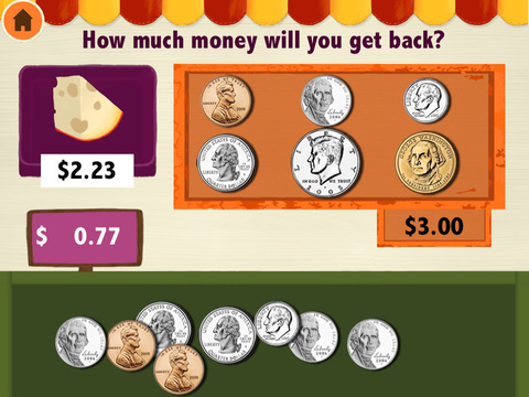 Moca Money(USD):money learning & counting game for kids screenshot 2