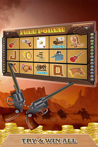Free Poker Slots - classic vegas style free video game screenshot 2